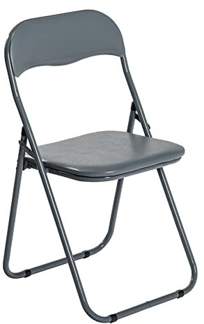 Harbour Housewares Gepolsterter Klappstuhl - Grau