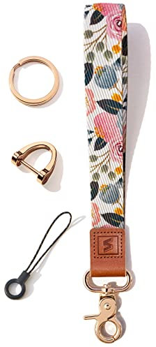 SENLLY Armband Schlüsselanhänger Kurz, Originellem Musterdesign Schlüsselband für Schlüssel