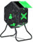 70L Tumbling Compost Bin, Single Chamber Compost Tumbler with Easy-Turn, Fast-Working System for Garden, Black&Green