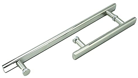 XFSHKJS Glastürgriff Duschtürgriff, Hochleistungs-Edelstahl Badezimmer Dusche Pull Push-türgriffe - Türknopf Ersatz (Size : 225mm+425mm)