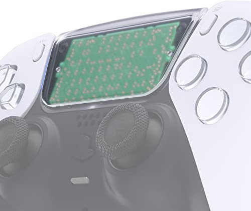 eXtremeRate Ersatz Touchpad Kompatibel mit ps5 Controller,Touchpad-Taste mit Tool Touchpad-Knopf für ps5 Controller Zubehör Set - KEIN Controller enthalten-Transparent