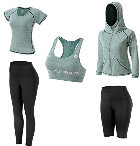 JULY'S SONG 5-teiliges Yoga-Outfit-Set für Damen