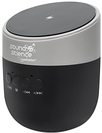 Manhattan Sound Science Bluetooth -Lautsprecher mit Induktionsladepad Schwarz
