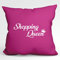 Huuraa Sofakissenbezug Shopping Queen Geschenk 40x40cm Fuchsia Baumwolle Shopping Queen Geschenkidee
