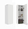 PLATAN ROOM Badezimmerschrank 60-90-120-150 H x 30B x 25T cm hängend Badschrank mit Soft-Close Bad Badezimmermöbel Hochschrank Hochglanz Weiß (Weiß Matt/Weiß Matt, 90 x 30 x 25)