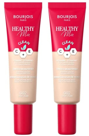2 x Bourjois Paris Healthy Mix Tinted Beautifier 30ml - 002 Light