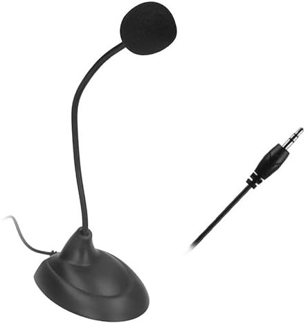 USB Mikrofon, 3,5 MM PC Mikrofon, Voice Chat, Schwanenhals Aus Verformungsmetall, Anti Interferenz Klangqualität Ist Klar und Natürlich, Geeignet für Büro, Konferenz