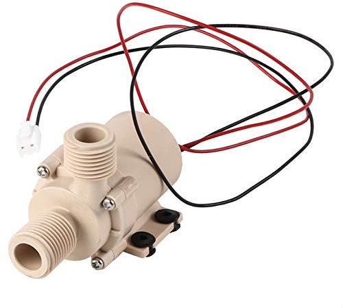 bomba de agua caliente,Bomba de agua de 12 V, bomba de recirculación para calentador de agua, bomba de agua de CC, bomba de circulación de agua con motor solar silencioso sin escobillas, bomba su