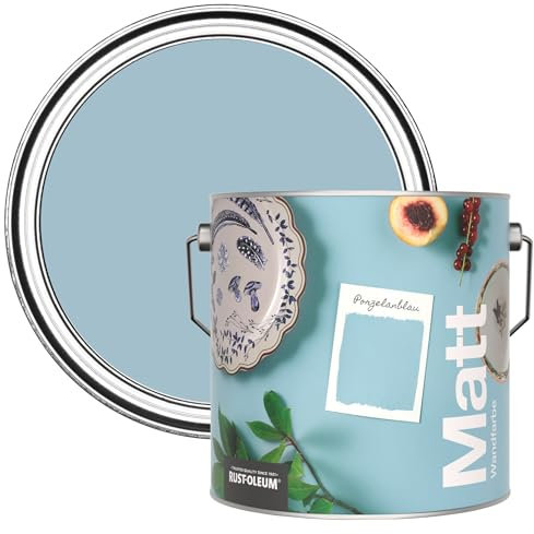 Rust-Oleum Peinture Mate Murs et Plafonds Bleue - Après l'orage 2,5L