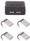 Septpenta 4Pcs 3.7V 2000mAh Rechargeable Lithium Polymer Battery and 1Pcs Battery Charger Compatible for KY601S H11D H11C RC Quadcopter, High Performance Portable RC Drone Battery