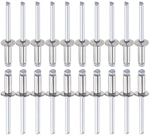 DTGN 5mmx13mm (DxL) Blinde Nieten - 100Pack - Gut für Maschinen Verbindung - 304 Edelstahl Kuppel Offene Endniete