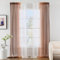 MIULEE Tende Voile Trasparenti Sfumato per Soggiorno Camera da Letto Bagno Cucina Camera da Tenda Finestra Balcone Casa con 2 Pannelli 140X245CM Marrone Chiaro