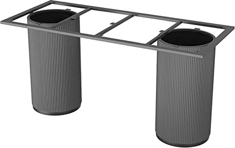 Tischgestell, Metall Modern Tischbeine, Möbelkufen Stabil, für Dein DIY Schreib-, Couch-, Wohnzimmer- Oder Bartisch Projekt, Schwerlast - Einfache Montage (Color : Grey, Size : Round)