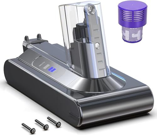 Homesuit V10 Akku, 3900mAh SV12 Ersatzakku, Akku für Dyson V10 Animal, Absolute, Motorhead, Original Kompatibel mit Dyson Staubsaugern (Nicht für SV10)
