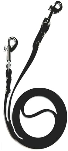 MJH® Beta Biothane® Leinen Verlängerung Koppelleine 2m lang/13mm breit in verschiedene Farben (rot)