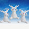 Pommerntraum ® | 3-ER Set!!! WohnDeko Weihnachtsdekoration 3 Elche Rentiere Nichts HÖREN Nichts Sagen Nichts SEHEN ... (Rentiere)