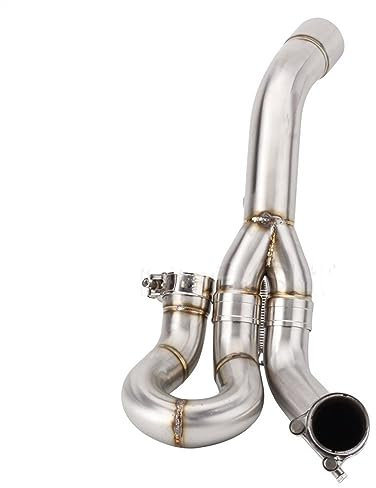 PIWINE Roller Straßenrad Motorrad Auspuff Header Link Rohr Für Aprilia Dorsoduro 750 2008-2016 SMV750 SMV 750 Dorsoduro DD750
