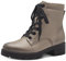 Jana Damen Stiefeletten zum Schnüren mit Reißverschluss Vegan, Braun (Taupe/Schwarz), 38 EU