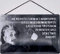 Blechschild mit Kordel 18 x 12 cm Einstein: Die reinste Form des Wahnsinns ist es, alles beim alten zu lassen und zu hoffen, dass sich etwas ändert ! - Blechemma