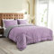beeweed Bettdecke 155x220 cm Wende-Steppdecke, Sommerdecke 200 GSM Füllung, Mikrofaser Steppdecke, 155 x 220 cm Leichte Sommer-Bettdecke, Lila/Grau