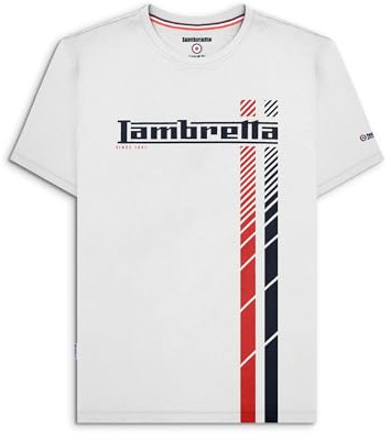 Lambretta Mens Tee Adults White 3X Extra Large Mens