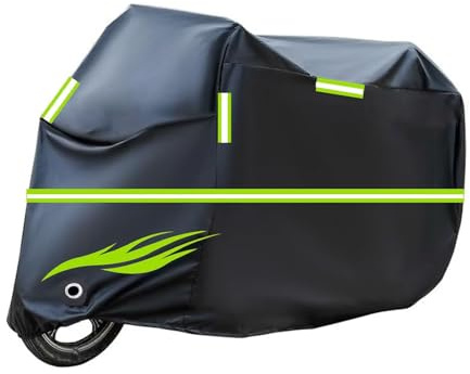 Motorrad abdeckplane Outdoor kompatibel mit Honda CBR 750,sonnendicht,Winddicht,staubdicht,regendicht und schneedicht motorradabdeckung(Black)