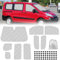 Opaltool Thermomatte Fahrerhaus Innen für Citroen Dispatch Jumpy Opel Vivaro 2016-2025, 9-teiliges UV- & Wasserschutz Sonnenschutz Frontscheibe Innen für Wohnmobil Privatsphäre & Temperaturkontrolle