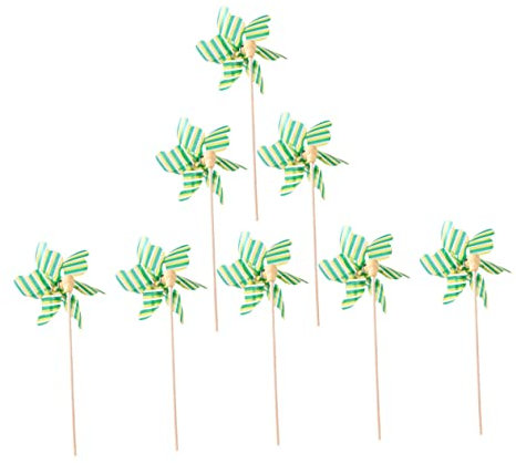 FONDOTIN 8stücke Bunte Windmühlen Für Junge Mädchen Aus Kunststoff Langlebig Einfache Handhabung Für Garten Deko Geburtstag Und Festliche Anlässe