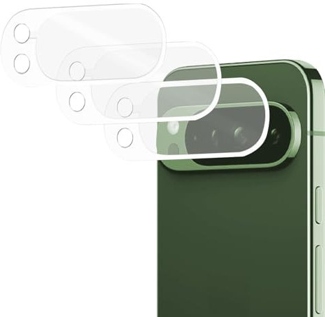 Huybaa Camera Glass (3 Pezzi) Protezione Fotocamera Compatibile con Pixel 9 Pro, Protector Copertura Totale Vetro Temperato per Obiettivo Fotocamera