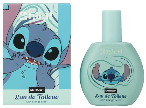 Disney Stitch & Angel Orange EDT, Profumo per donne, bambini, adolescenti e ragazze, Sence Vegan Beauty Eau de Toilette, Profumo per bambini (1 x 100ml)