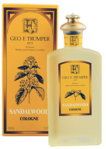 Geo F Trumper Sandalwood Colonia (100 ml, bottiglia di vetro Splash)