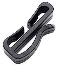 10 Gurtband Beenden Clip anpassen Keeper Schnalle für MOLLE Gurtband Schnalle Gurt Gürtel Tactical Rucksack Tasche Camp Hike Outdoor 25mm (1 inch) schwarz