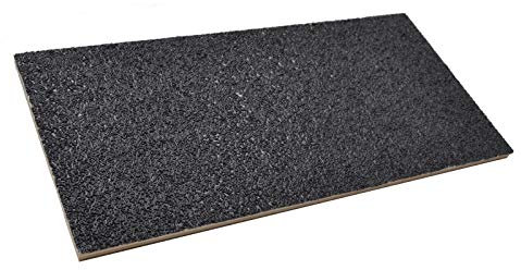 DEWEPRO® Revêtement de rechange autocollant 500 x 240 mm, grain P16 – Idéal pour le ponçage du béton cellulaire – Accessoires pour planche à poncer H161279