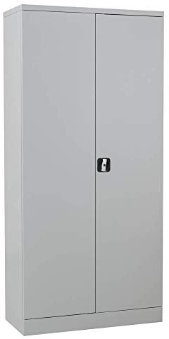 Gürkan Putzmittelschrank lichtgrau 80,0 x 38,0 x 180,0 cm