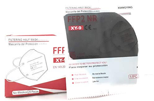 xian 50 Stück - CE 2163 EU-konforme FFP2 Masken, einzeln verpackt - FFP2 Atemschutzmasken Vorratspackung 50er Set