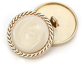 5 STÜCK Vintage Gold Damenknöpfe zur Kleidungsdekoration Metallmantelknöpfe DIY Näharbeiten Zubehör