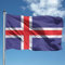 Flagge Island 90 x 150 cm aus Polyester, mit umlaufendem Saum und Öse