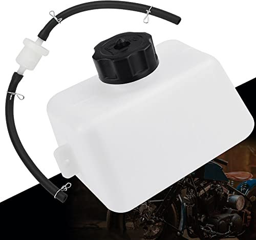 BUZIFU 1-Liter-Gas-Kraftstofftank Mini-Gastank Moto Dirt Bike Kunststoff Motorrad Benzintank pocket bike tank mit Kraftstofffilterleitung für 47-cc/49-cc-2-Takt-Mini-Kindermotorrad