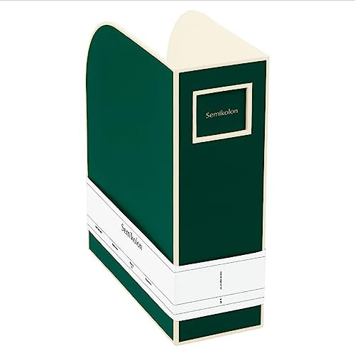 Semikolon 364109 Stehsammler A4 - Zeitschriften-Sammler, Dokumenten-Ordner, Format 10,5 x 26 x 31 cm - forest grün
