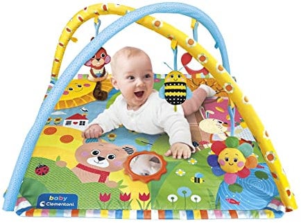 Clementoni - Tapis, Arches et projecteur - Baby Projector Activity Gym - Tapis d'Eveil - Enfant