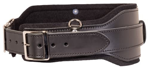 Occidental Leather Stronghold Comfort Belt System - Medium, Black - Wide 5” Belt for More Back Support - Heavy-Duty Buckles & Belt Loops to Minimize Bag Sliding - Made in USA