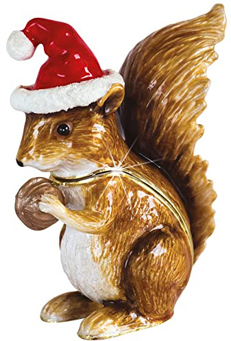 Craycombe Trinkets 6068 Red Squirrel Trinket Box, Height 7.5cm