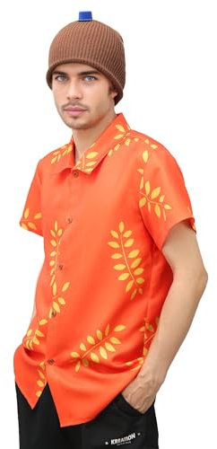C-ZOFEK Odd Taxi Cosplay Odokawa Hiroshi Cosplay Shirt mit Borwn Beanie Mütze für Halloween