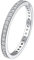 Suplight Damen Ring in 925 Sterling Silber Daumenring Weißer Cubic Zirkonia Ring Bandring Spannrings 14K Weißgold Solitärring Verlobungsring Eternityringe Silberschmuck 49