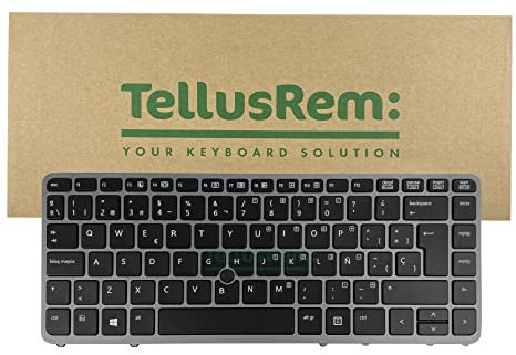 TellusRem Clavier de Remplacement Espagnol Non rétroéclairé pour HP 840 G1, 840 G2, 850 G1, 850 G2