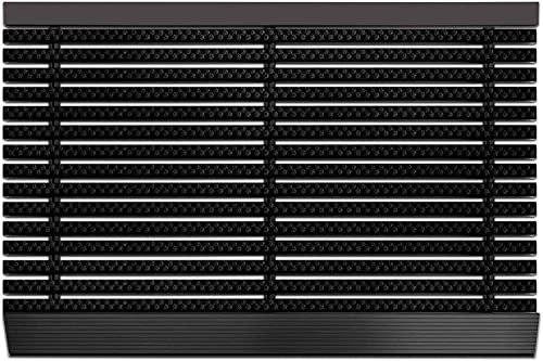 KARAT Fußabtreter für Innen & Außen - Fußmatte mit Hochleistungs-Bürsten - Eingangsmatte - Schmutzfangmatte Schuhabstreifer Türmatte (50 x 80 cm, Power Brush - Schwarz)