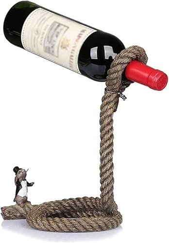 TOBILE Bottles Modern Minimalist Wine Bottle Rack Home Creative Resin Rope Wine Bottle Holder Living Room Wine Cabinet Decoration Decoration Wine Rack