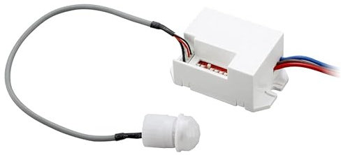 ARUM® Détecteur de Mouvement Encastrable Plafond Infrarouge Extérieur Blanc pour Éclairage - Distance Détection 3 à 6 m en Champ Libre - Angle 360° - IP65