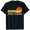 Lustiges Cornhole Maisloch Retro Luftpost eingehende T-Shirt