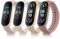 Mugust Correa para Xiaomi Mi Band 6 Xiaomi Mi Band 5 Mujer Hombre,4Pack Correas Silicona Coloridos Pulseras de Repuesto para Mi Band 5/Mi Band 6/Amazfit Band 5(Rosa/Starlight/Marrón/Humo morado)